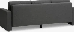MARSLEVSofá cama MARSLEV 3 plazas tela gris oscuro