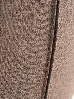 MELBYSilla de comedor MELBY tela marrón claro/negro
