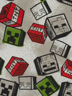 MINECRAFTJuego funda nórdica MINECRAFT 155x220 gris