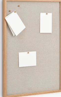 MOSEBYTablero de notas MOSEBY 50x70 5 chinchetas beis/roble