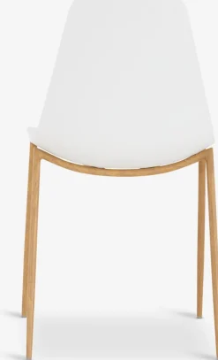 NEDERBYSilla de comedor NEDERBY blanco/roble natural