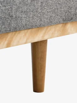 NEJEDESofá cama NEJEDE tela gris claro