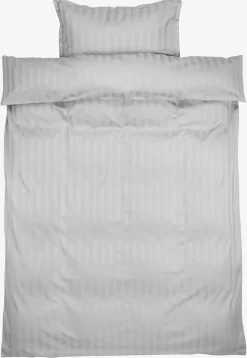 NELLGOLDJuego funda nórdica satén NELL 155x220 gris claro