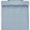 NINNAGOLDJuego funda nórdica hilo teñido NINNA 155x220 azul