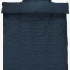 NIRAPLUSJuego funda nórdica satén NIRA 155x220 azul oscuro