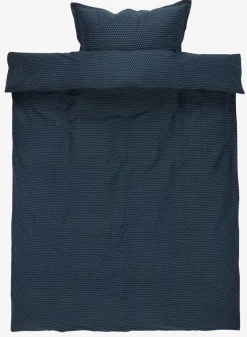NIRAPLUSJuego funda nórdica satén NIRA 155x220 azul oscuro