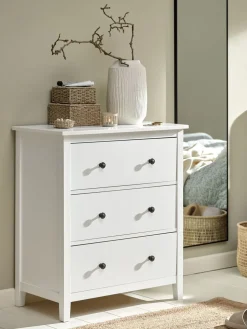 NORDBYCómoda NORDBY 3 cajones blanco