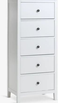 NORDBYCómoda NORDBY 5 cajones blanco