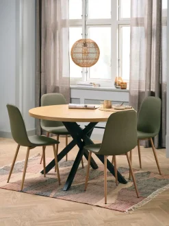 NORTOFTMesa de comedor NORTOFT Ø120 color roble cálido/negro