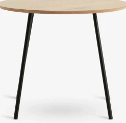 NYBOMesa auxiliar NYBO Ø55 color roble cálido/negro