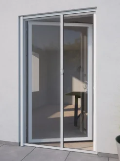 NYORDMosquitera enrollable NYORD 125x220 para puerta blanco