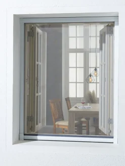 NYORDMosquitera enrollable NYORD 130x160 para ventana blanco