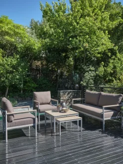 ODDESUNDConjunto muebles jardín ODDESUND 4,5 plazas beis