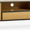 ODENSEMueble TV ODENSE 2 puertas 1 cajón color roble cálido/negro