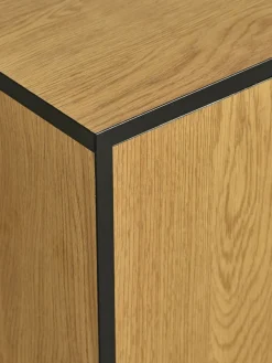 ODENSEMueble TV ODENSE 2 puertas 1 cajón color roble cálido/negro