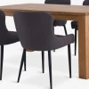 OLDE + PEBRINGEMesa OLDE L160 roble natural + 4 sillas PEBRINGE gris/negro