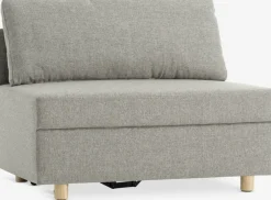 OLSTRUPSofá cama OLSTRUP 1,5 plazas tela gris