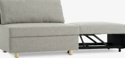 OLSTRUPSofá cama OLSTRUP 1,5 plazas tela gris