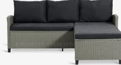 ONDRUPSofá de exterior con chaise longue ONDRUP 3 plazas gris