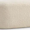 OREBOPuf OREBO 84x45 felpa blanco crudo