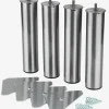 PYTTELVAPatas de cama Ø5xA23cm PYTTELVA acero 4 unidades