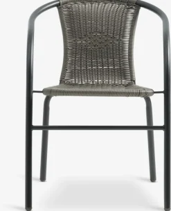 RADSTRUP + GRENAAMesa RADSTRUP Ø60 negro + 2 sillas GRENAA gris