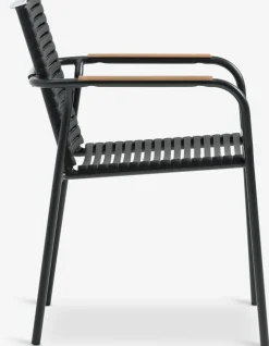 RANGSTRUP + NABEMesa RANGSTRUP Ø110 natural/negro + 4 sillas NABE negro