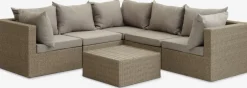 RAVNDRUPConjunto muebles jardín RAVNDRUP 5 plazas natural
