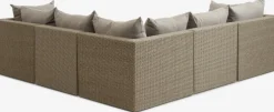 RAVNDRUPConjunto muebles jardín RAVNDRUP 5 plazas natural
