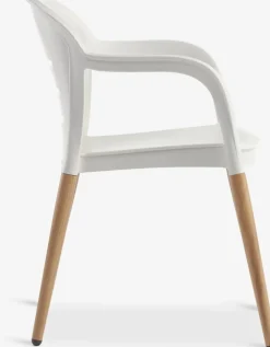 RENA + NYLENDIAMesa RENA L54/175 madera dura + 4 sillas NYLENDIA beis