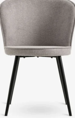 RISSKOVSilla de comedor RISSKOV tela gris claro/negro