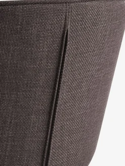 RISSKOVSilla de comedor RISSKOV tela marrón oscuro/negro