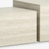 ROLSTEDMesa de centro ROLSTED 58x58/50x50 color travertino juego 2