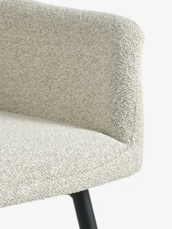 ROSLEV + PURHUSMesa ROSLEV L200 roble natural + 4 PURHUS blanco crudo/negro