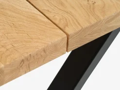 ROSLEVMesa de comedor ROSLEV 80×140 roble natural/negro