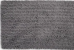 ROSVIKPLUSAlfombrilla de baño ROSVIK 50x80cm chenilla gris