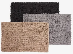 ROSVIKPLUSAlfombrilla de baño ROSVIK 50x80cm chenilla gris
