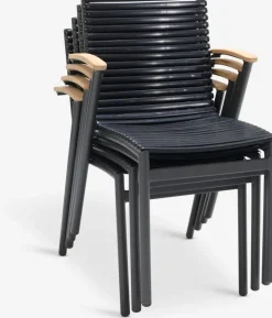 SADBJERGSilla apilable SADBJERG negro
