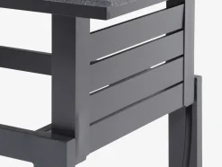 SALTENConjunto muebles jardín SALTEN 5 plazas secado rápido negro