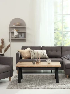 SANDBYMesa de centro SANDBY 60x110 roble natural/negro