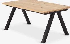 SANDBYMesa de comedor SANDBY 100x160 roble natural/negro
