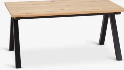 SANDBYMesa de comedor SANDBY 100x160 roble natural/negro