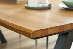 SANDBYMesa de comedor SANDBY 100x210 roble natural/negro