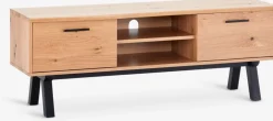 SANDBYMueble TV SANDBY 2 puertas roble natural/negro