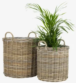 SANSEBIECesto de jardín SANSEBIE Ø50/40 kubu natural 2 unidades