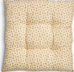 SELJECojín de asiento SELJE 40x40x8 marrón claro/turquesa