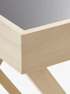 SERUPMesa auxiliar SERUP 40x52 natural/verde manzana/uva empolvad