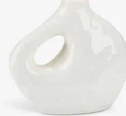 SIGFREDJarrón SIGFRED A16xL7xA14cm blanco