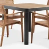 SIRDAL + HAMRAMesa SIRDAL L91 + 4 sillas HAMRA madera dura