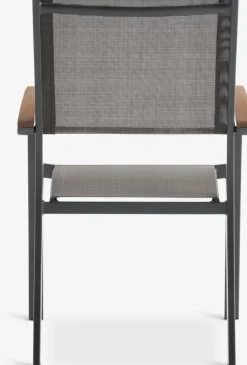 SIRDAL + SIRDALMesa SIRDAL L91 madera dura + 4 sillas SIRDAL gris